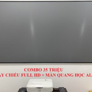 Combo Bộ máy chiếu cũ Full HD Dell S560T + màn chiếu
